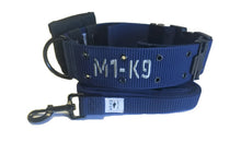 Load image into Gallery viewer, dog collar with leash, tactical dog collar, military dog collar, wide and durable dog collar, 2-inch wide dog collar, dog collar for big dogs, patriotic dog collar, veteran dog collar, service dog collar, dog collar for large breeds, heavy-duty dog collar, wide dog collar, durable dog collar