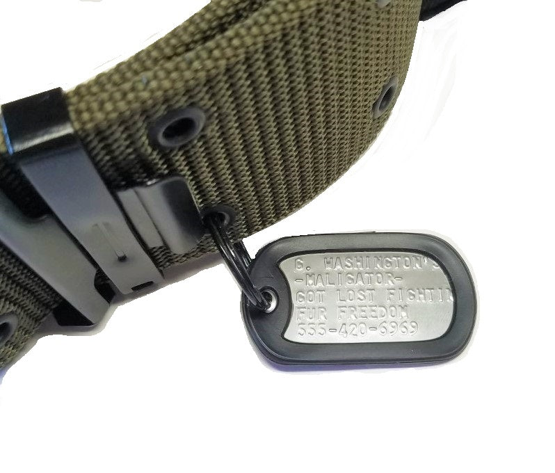 military dog tag, personalized, custom