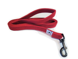 red leash, six foot red leash, durable red leash, thick red leash,