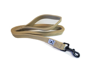 M1-K9 Collar, Heavy Duty Polymere Buckle, 6 ft. leash and Utility Pouch.  Desert Tan.